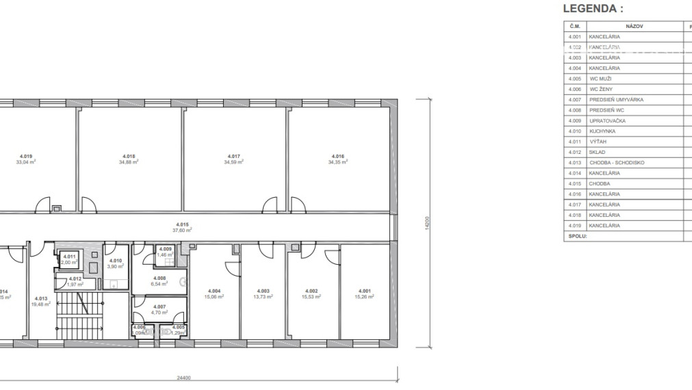 Prenájom od 15 m2 až po 650 m2 kancelárskej plochy  v centre mesta Senica