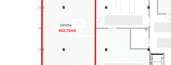 SKLAD / SHOWROOM 653m2 vlastný vstup, plne obsadené centrum